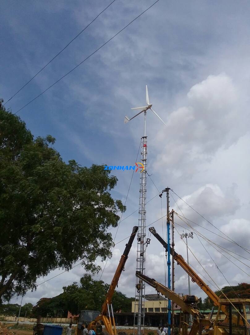 5kw wind turbine is installed in India